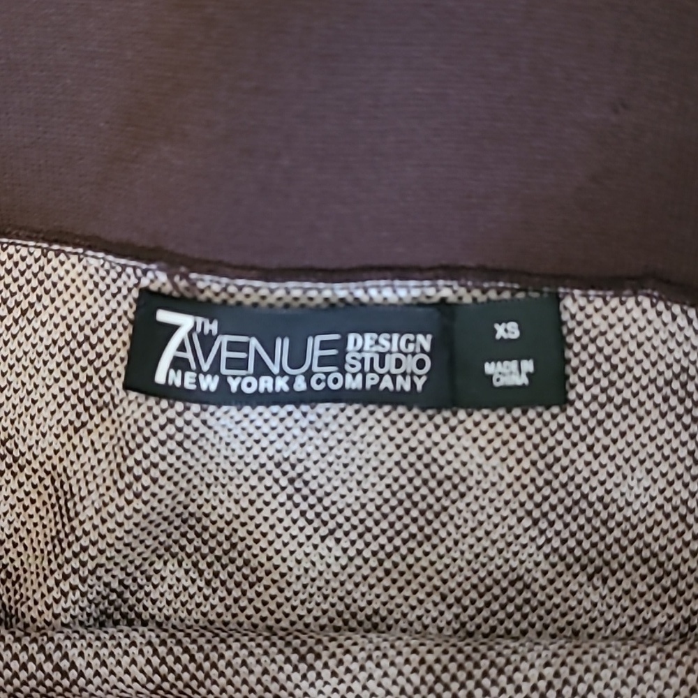 New York & Company 7th Avenue Studio xs midi pencil sweater skirt animal print - Picture 3 of 9